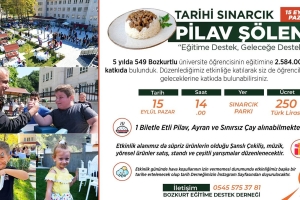 TARİHİ SINARCIK PİLAV ŞÖLENİ EĞİTİME DESTEK ETKİNLİĞİMİZE DAVETLİSİNİZ