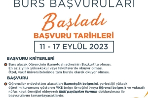2023 - 2024 Burs Başvuruları Başladı